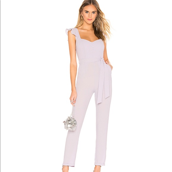 superdown Pants - Gloria Flutter Jumpsuit in Lavender